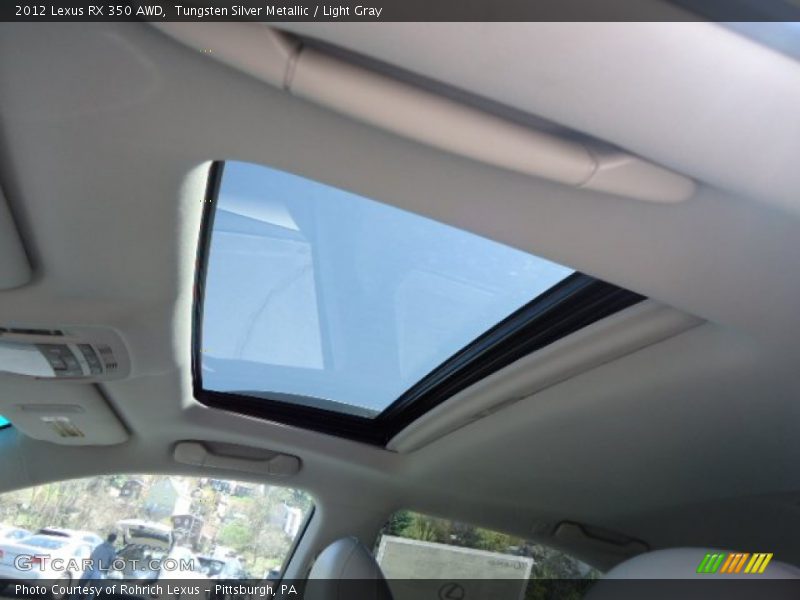 Tungsten Silver Metallic / Light Gray 2012 Lexus RX 350 AWD