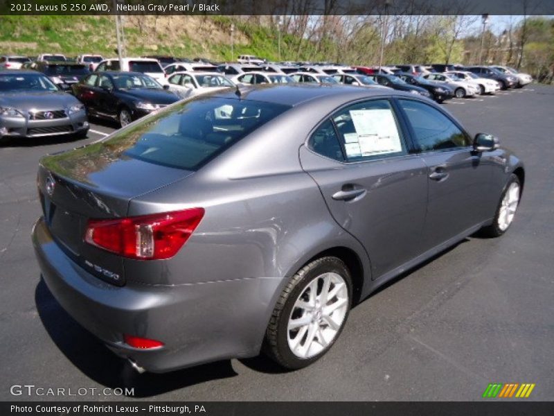 Nebula Gray Pearl / Black 2012 Lexus IS 250 AWD