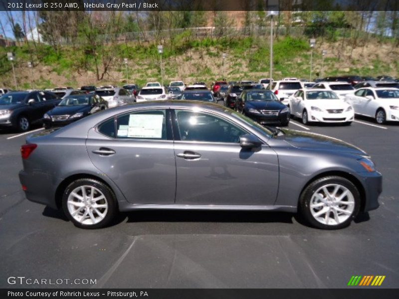 Nebula Gray Pearl / Black 2012 Lexus IS 250 AWD