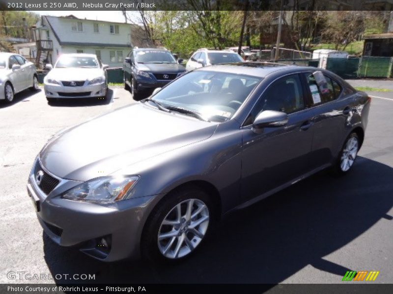 Nebula Gray Pearl / Black 2012 Lexus IS 250 AWD