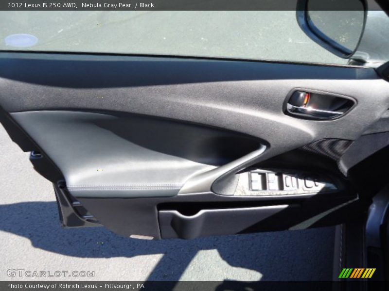 Nebula Gray Pearl / Black 2012 Lexus IS 250 AWD