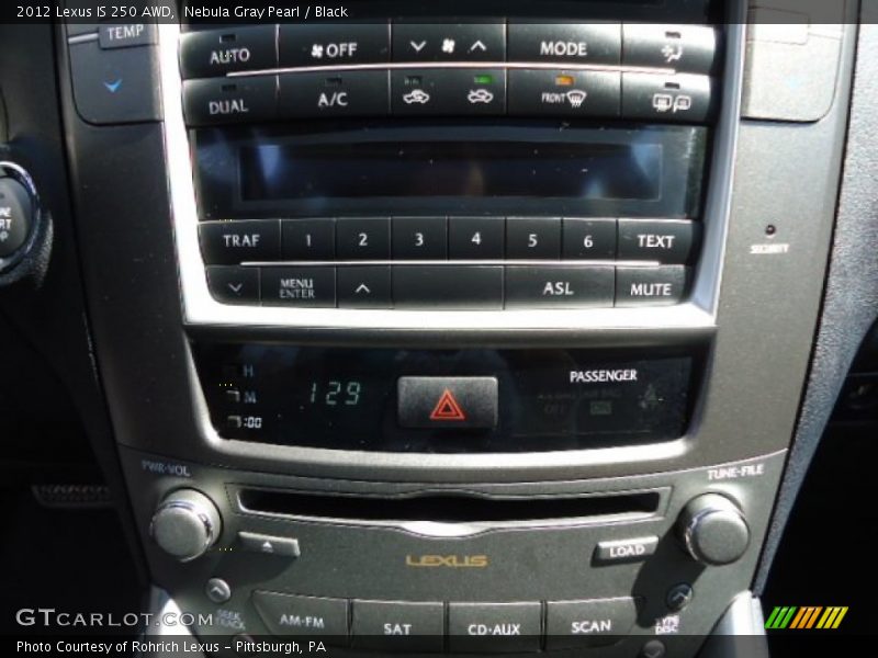 Nebula Gray Pearl / Black 2012 Lexus IS 250 AWD