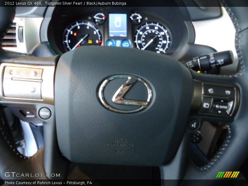 Tungsten Silver Pearl / Black/Auburn Bubinga 2012 Lexus GX 460