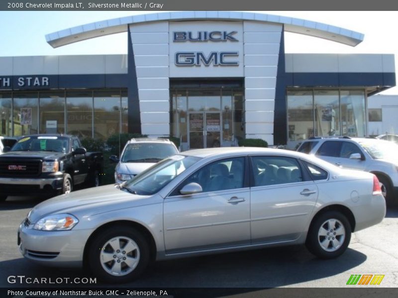 Silverstone Metallic / Gray 2008 Chevrolet Impala LT