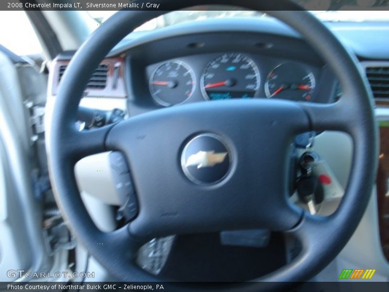 Silverstone Metallic / Gray 2008 Chevrolet Impala LT