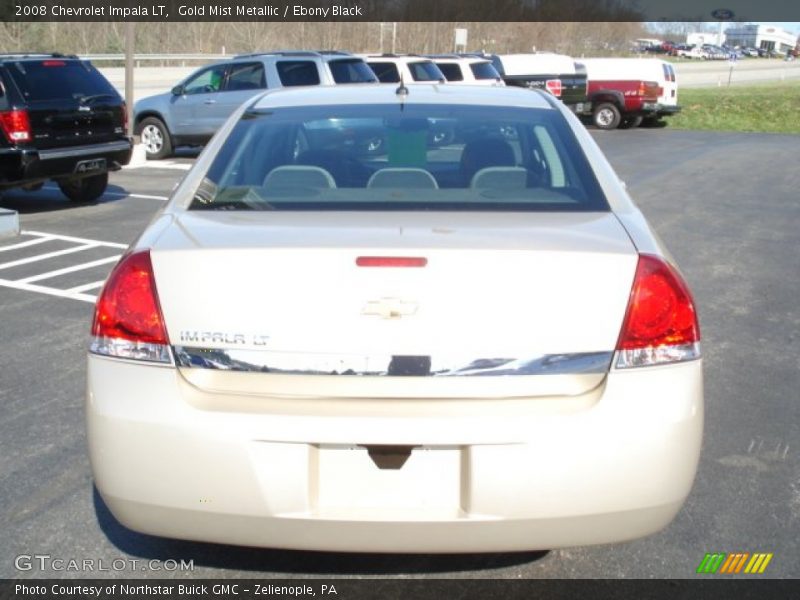 Gold Mist Metallic / Ebony Black 2008 Chevrolet Impala LT