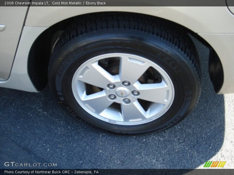 Gold Mist Metallic / Ebony Black 2008 Chevrolet Impala LT