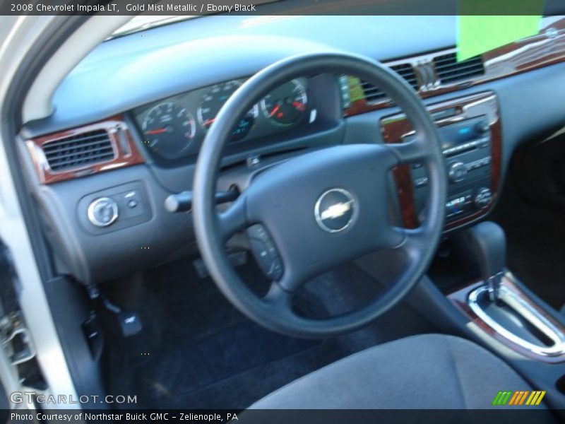 Gold Mist Metallic / Ebony Black 2008 Chevrolet Impala LT