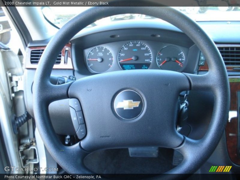 Gold Mist Metallic / Ebony Black 2008 Chevrolet Impala LT