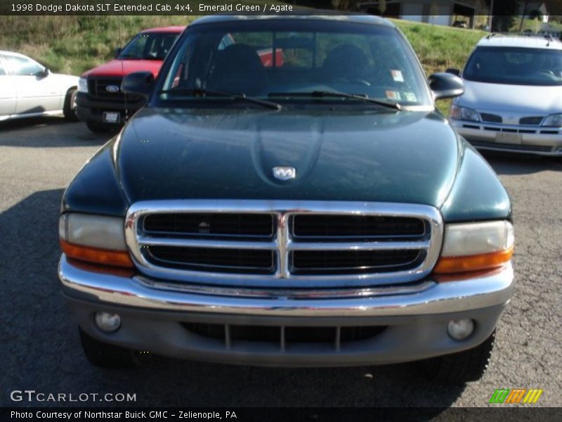 Emerald Green / Agate 1998 Dodge Dakota SLT Extended Cab 4x4
