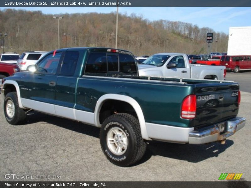 Emerald Green / Agate 1998 Dodge Dakota SLT Extended Cab 4x4