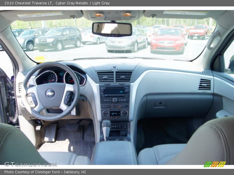 Cyber Gray Metallic / Light Gray 2010 Chevrolet Traverse LT