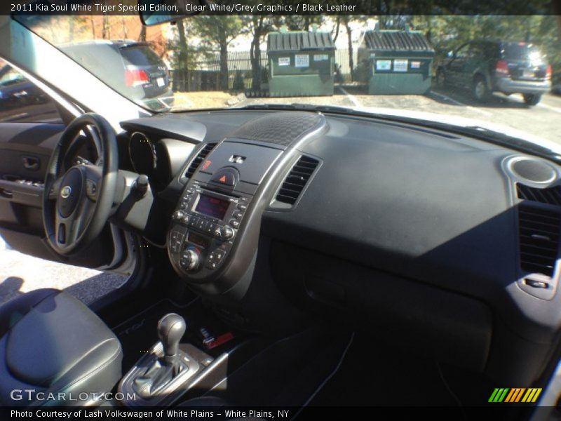 Clear White/Grey Graphics / Black Leather 2011 Kia Soul White Tiger Special Edition