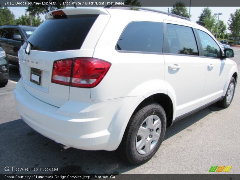 Bianco White / Black/Light Frost Beige 2011 Dodge Journey Express