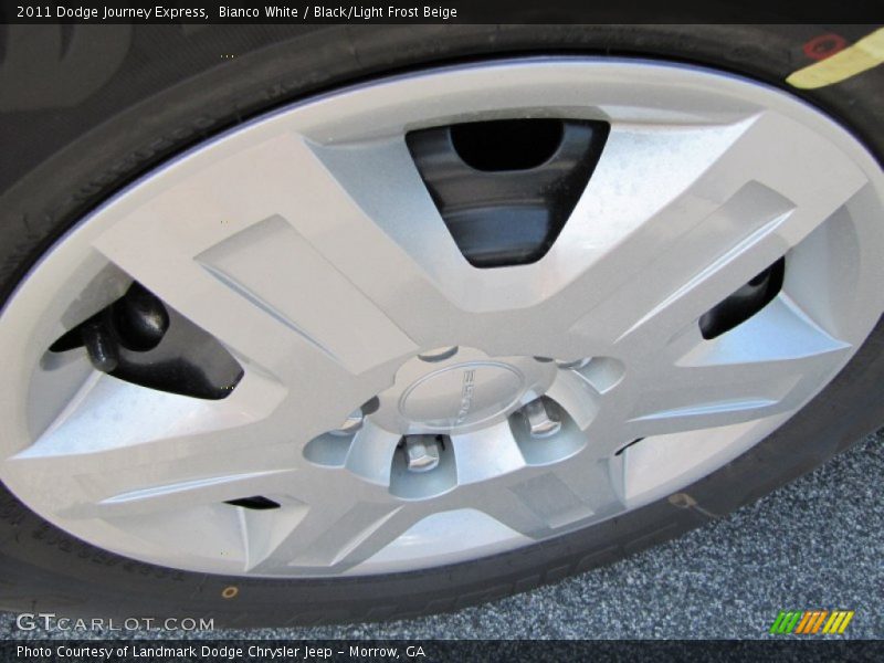 Bianco White / Black/Light Frost Beige 2011 Dodge Journey Express