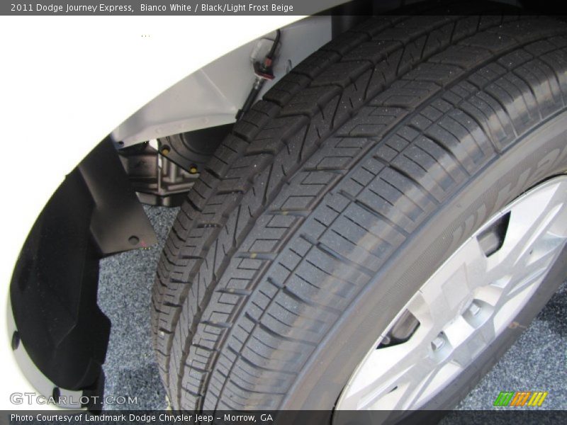 Bianco White / Black/Light Frost Beige 2011 Dodge Journey Express