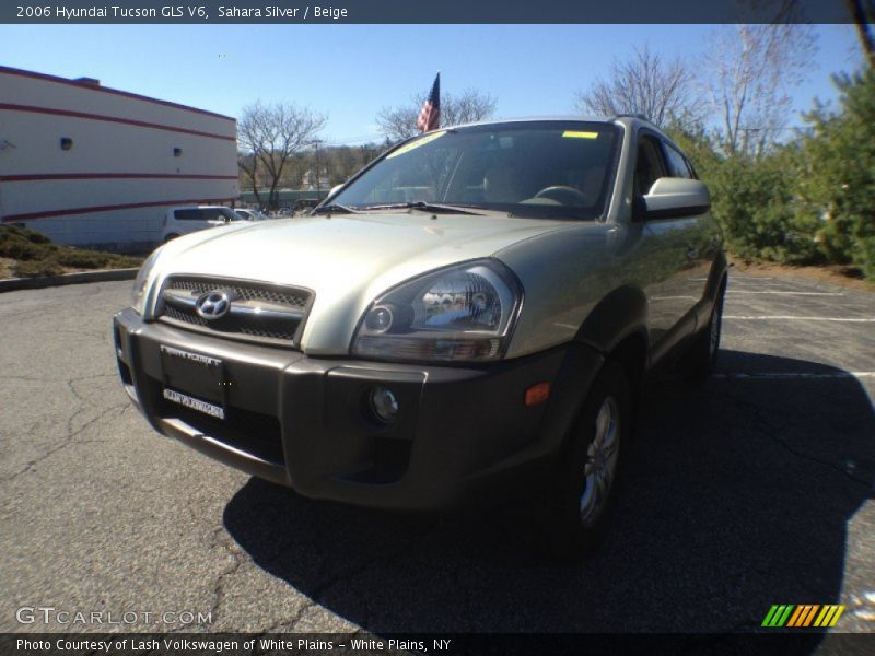 Sahara Silver / Beige 2006 Hyundai Tucson GLS V6