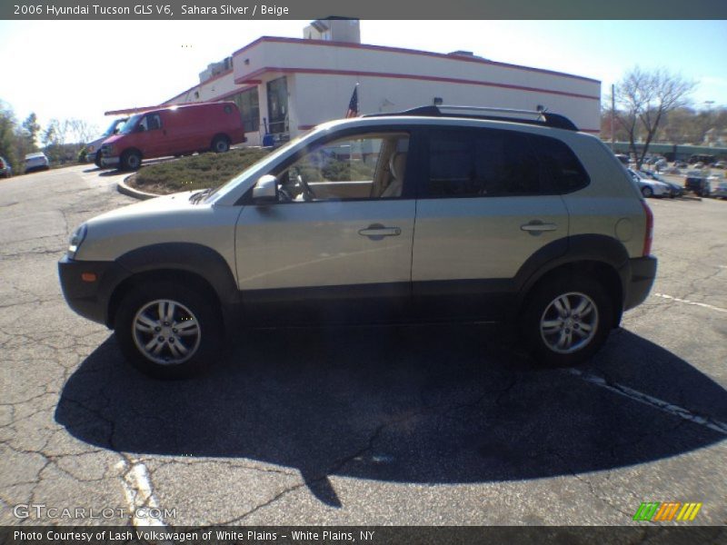 Sahara Silver / Beige 2006 Hyundai Tucson GLS V6