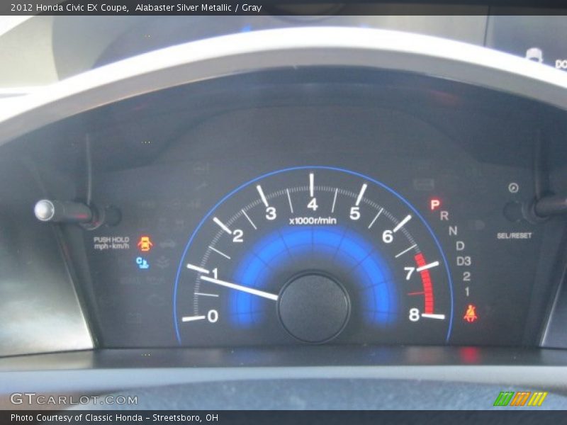 Alabaster Silver Metallic / Gray 2012 Honda Civic EX Coupe