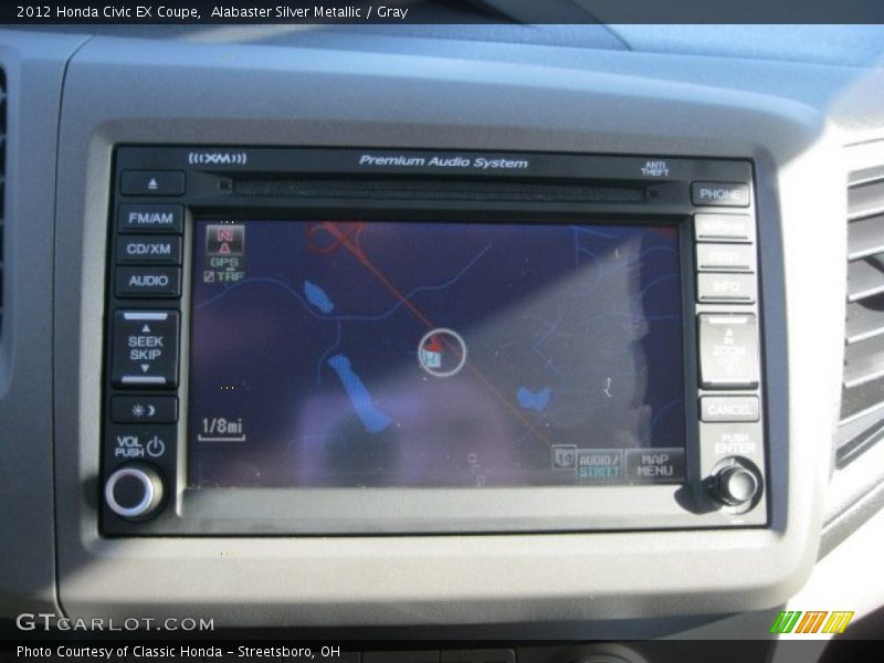 Alabaster Silver Metallic / Gray 2012 Honda Civic EX Coupe