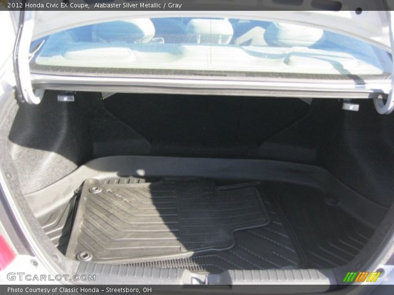 Alabaster Silver Metallic / Gray 2012 Honda Civic EX Coupe