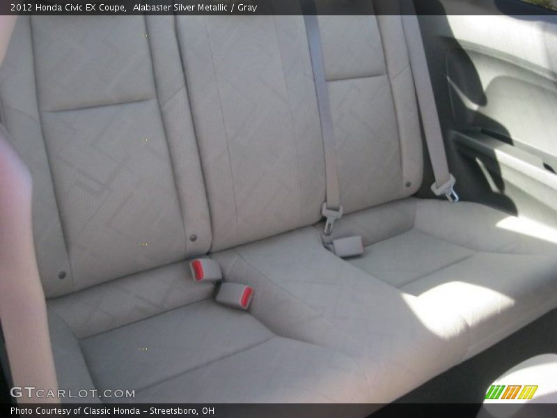 Alabaster Silver Metallic / Gray 2012 Honda Civic EX Coupe