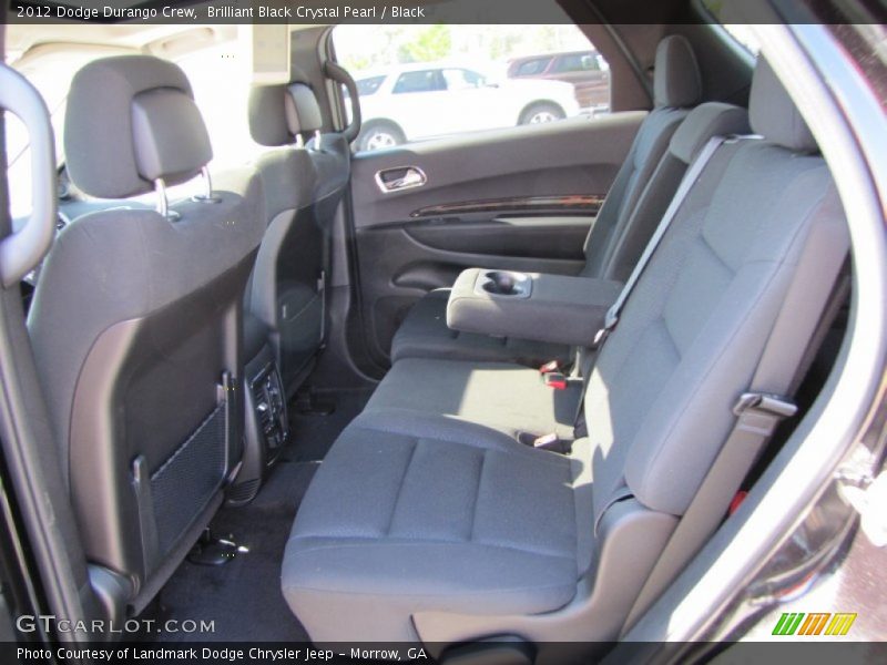 Brilliant Black Crystal Pearl / Black 2012 Dodge Durango Crew