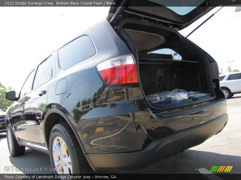 Brilliant Black Crystal Pearl / Black 2012 Dodge Durango Crew