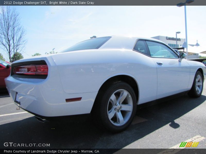 Bright White / Dark Slate Gray 2012 Dodge Challenger SXT