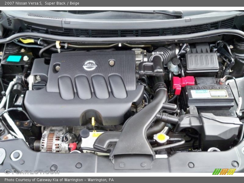 Super Black / Beige 2007 Nissan Versa S