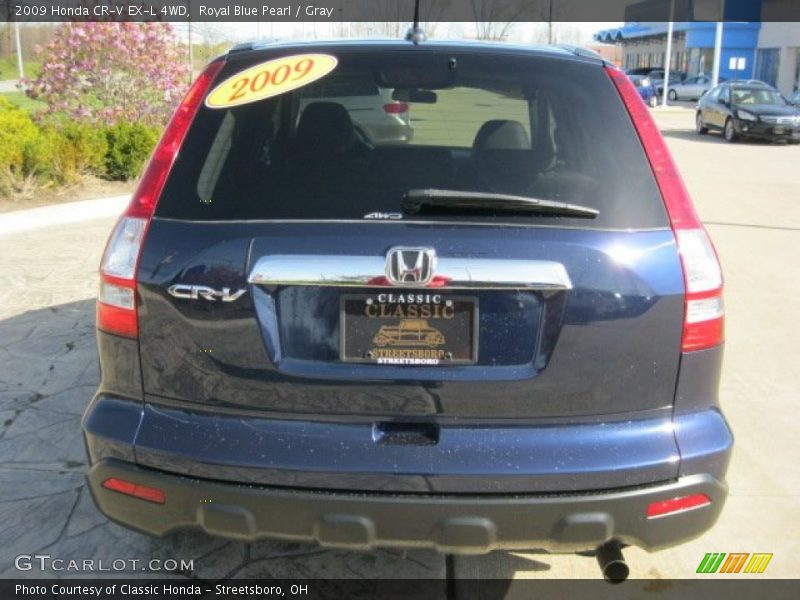 Royal Blue Pearl / Gray 2009 Honda CR-V EX-L 4WD