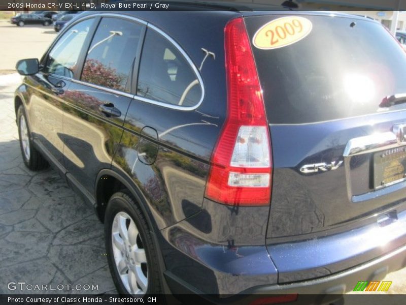 Royal Blue Pearl / Gray 2009 Honda CR-V EX-L 4WD