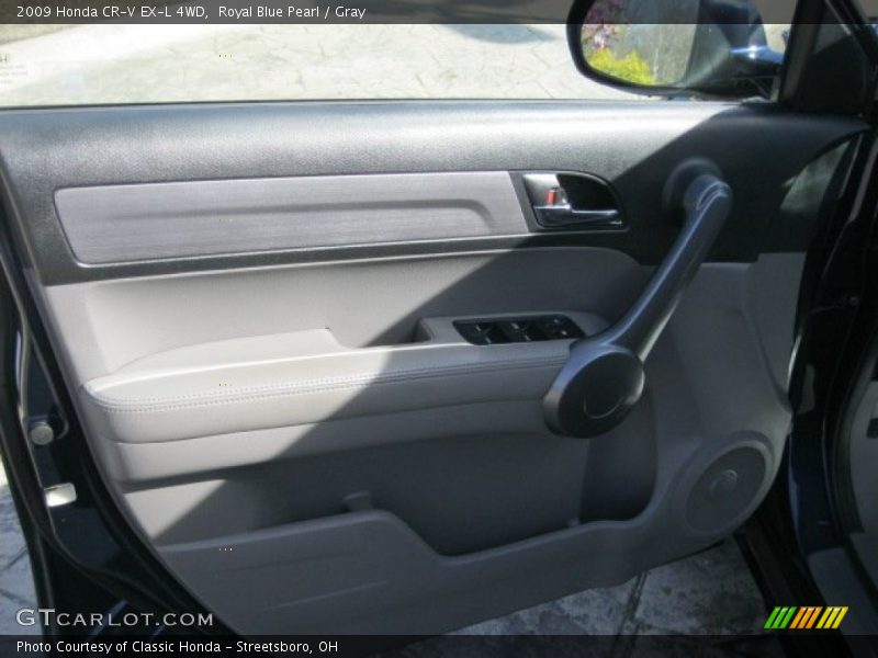 Royal Blue Pearl / Gray 2009 Honda CR-V EX-L 4WD