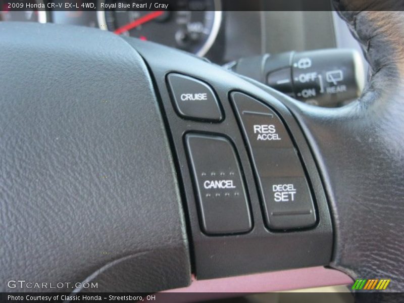 Royal Blue Pearl / Gray 2009 Honda CR-V EX-L 4WD
