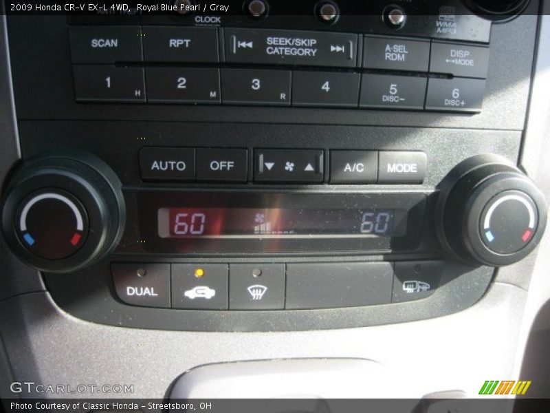 Royal Blue Pearl / Gray 2009 Honda CR-V EX-L 4WD