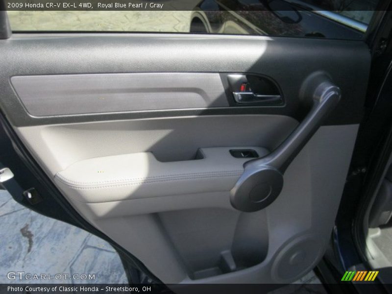 Royal Blue Pearl / Gray 2009 Honda CR-V EX-L 4WD
