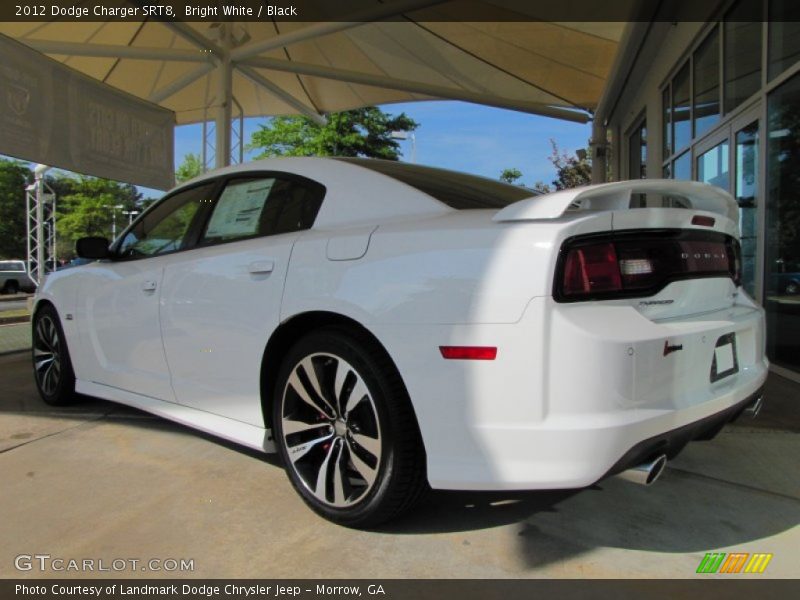 Bright White / Black 2012 Dodge Charger SRT8