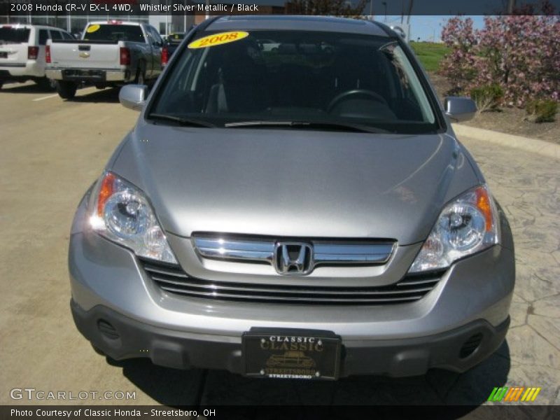 Whistler Silver Metallic / Black 2008 Honda CR-V EX-L 4WD