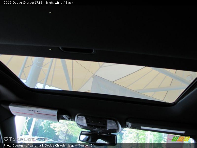 Bright White / Black 2012 Dodge Charger SRT8