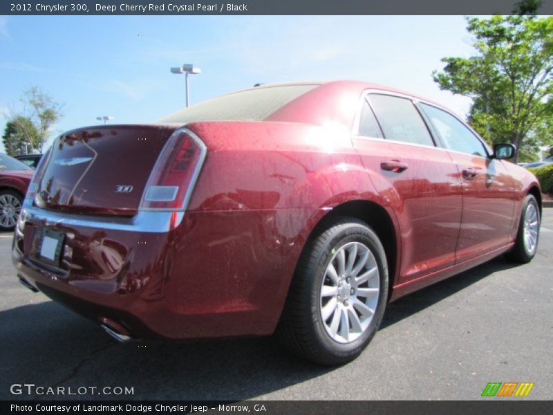 Deep Cherry Red Crystal Pearl / Black 2012 Chrysler 300