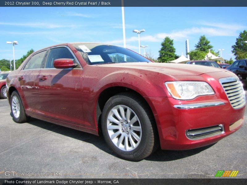 Deep Cherry Red Crystal Pearl / Black 2012 Chrysler 300