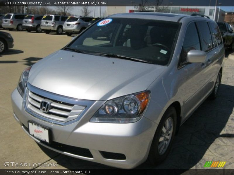Alabaster Silver Metallic / Gray 2010 Honda Odyssey EX-L