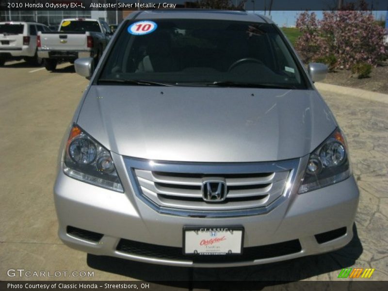 Alabaster Silver Metallic / Gray 2010 Honda Odyssey EX-L