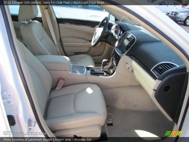 Ivory Tri-Coat Pearl / Black/Light Frost Beige 2011 Chrysler 300 Limited