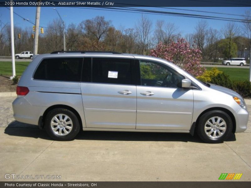 Alabaster Silver Metallic / Gray 2010 Honda Odyssey EX-L