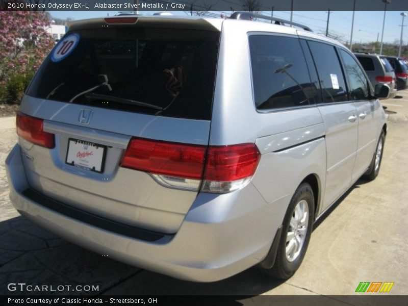 Alabaster Silver Metallic / Gray 2010 Honda Odyssey EX-L