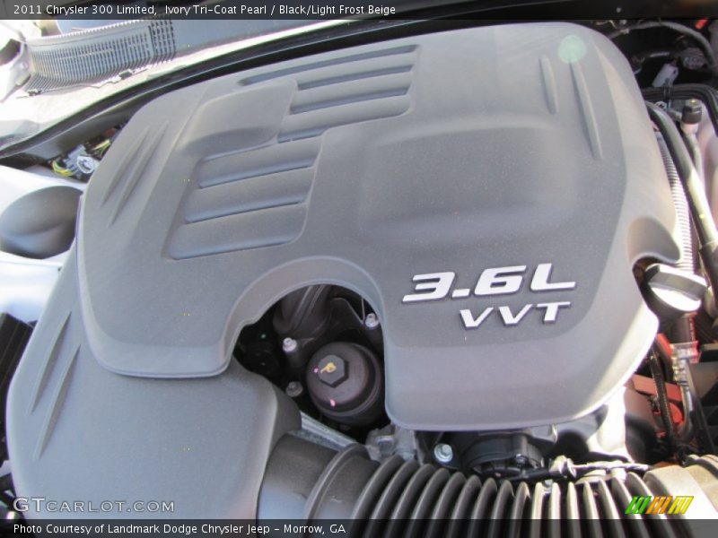 Ivory Tri-Coat Pearl / Black/Light Frost Beige 2011 Chrysler 300 Limited