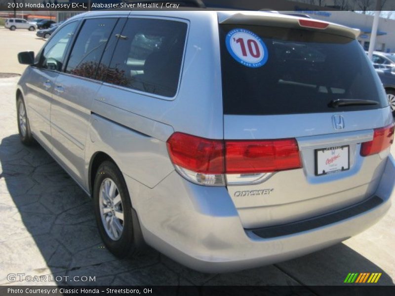 Alabaster Silver Metallic / Gray 2010 Honda Odyssey EX-L