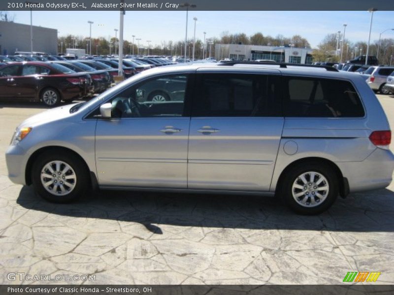 Alabaster Silver Metallic / Gray 2010 Honda Odyssey EX-L