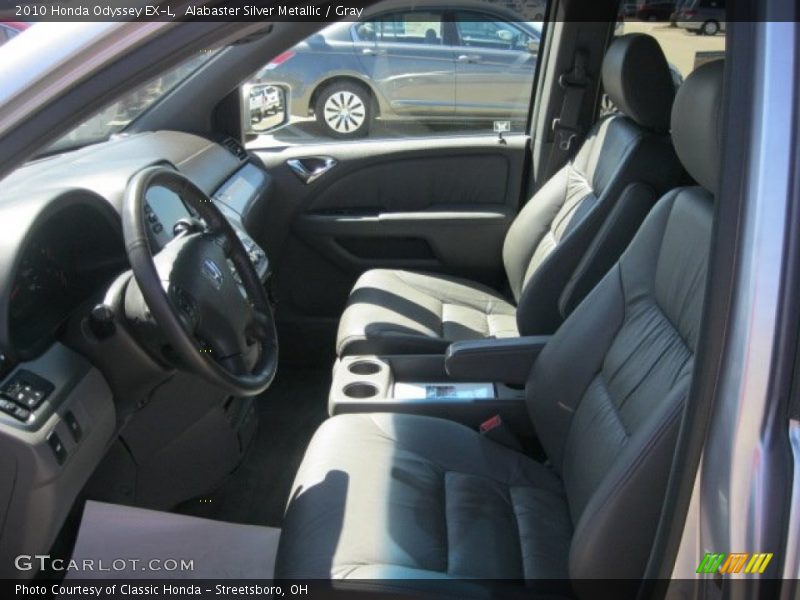 Alabaster Silver Metallic / Gray 2010 Honda Odyssey EX-L